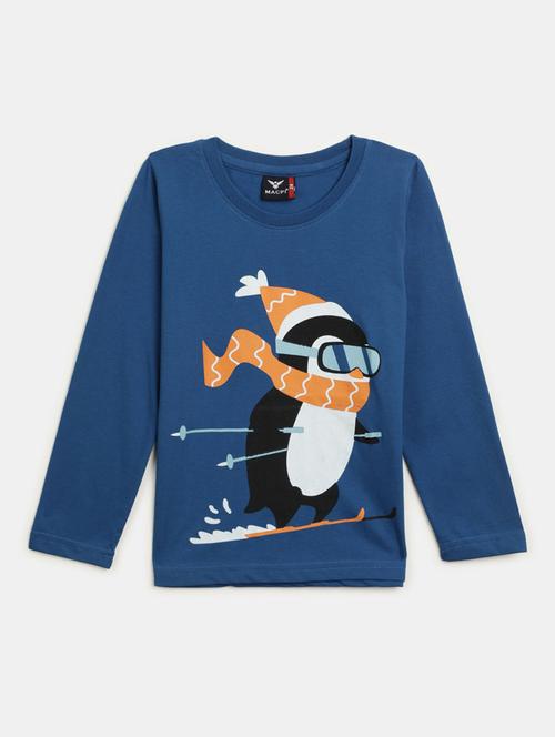 boys round neck front print t-shirt  - 19603473 - Very Small Image - 1
