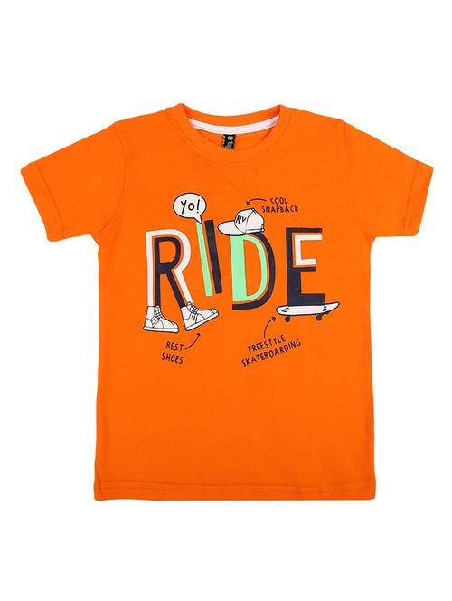 Boys Round Neck Printed T-shirt - 19603611 - Very Small Image - 1