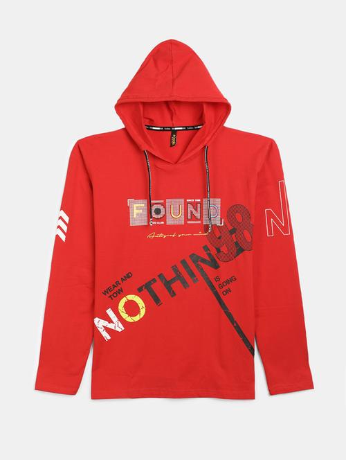 boys hooded neck printed t-shirt - 19603650 - Very Small Image - 1