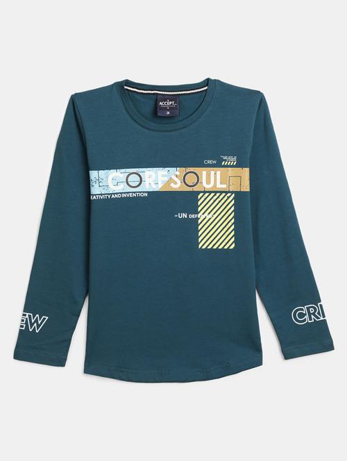 boys round neck printed t-shirt - 19603687 - Very Small Image - 1