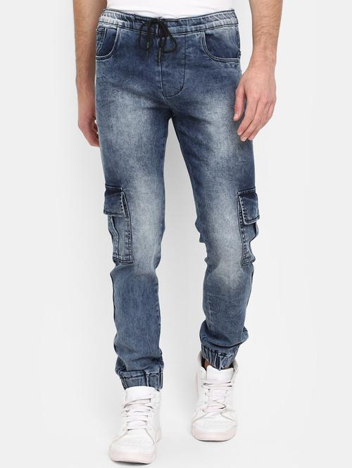 denim solid full length jogger - 19604325 - Very Small Image - 1