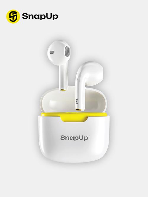 snapup snapods c100 true wireless semi-in-ear earbuds (white) - 19604779 - Very Small Image - 1