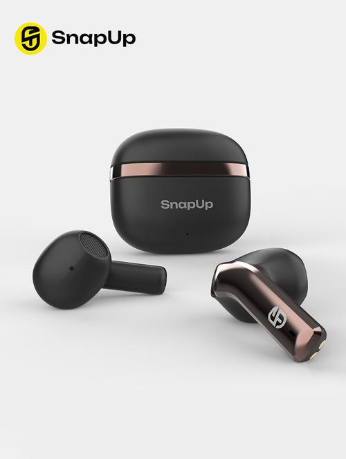 snapup snapods e300 true wireless semi-in-ear earbuds (gun metal black) - 19604780 - Very Small Image - 1