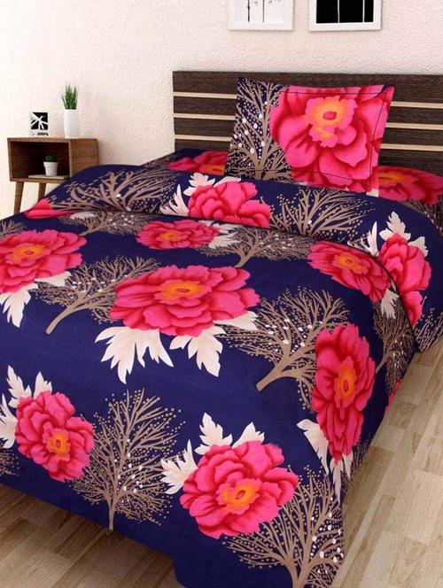 shakrin polycotton printed bedsheet set - 19606145 - Very Small Image - 1