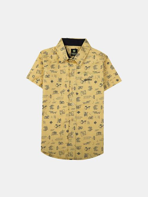 mandarin collar printed shirt - 19606373 - Very Small Image - 1