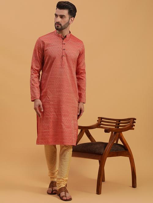Mandarin Collar Cotton Kurta - 19608220 - Very Small Image - 1