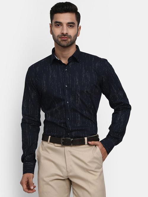 mens printed formal shirt - 19608486 - Very Small Image - 1