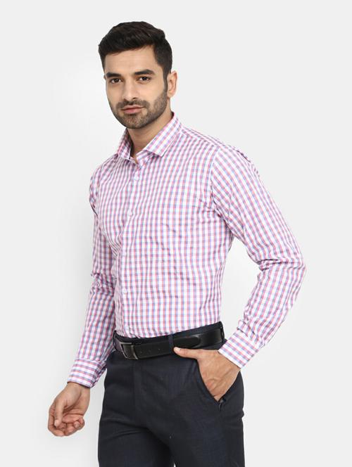 mens checks formal shirt - 19608685 - Very Small Image - 1