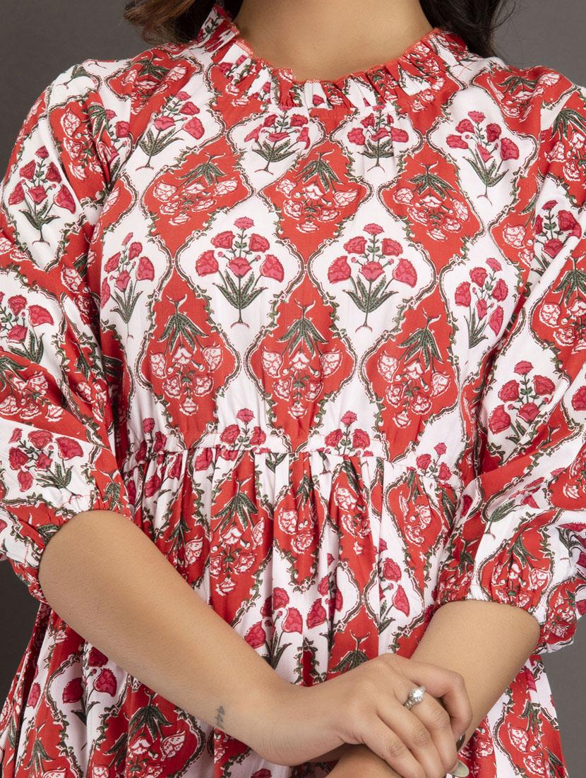 women's fit & flare floral dress - 19608739 - Standard Image - 5