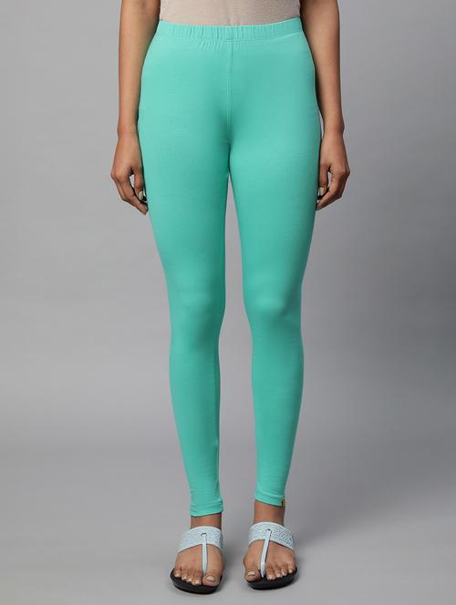 turquoise solid legging - 19609121 - Very Small Image - 1