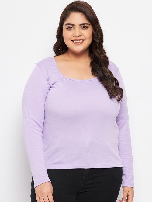 women's straight scoop neck top - 19614288 - Very Small Image - 1