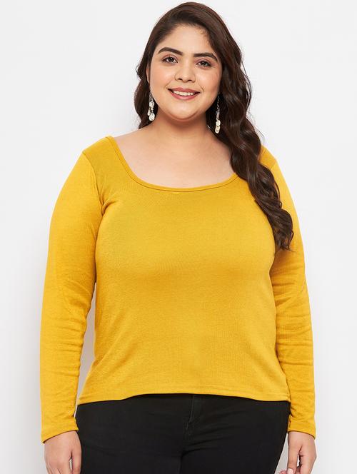 women's straight round neck top - 19614290 - Very Small Image - 1