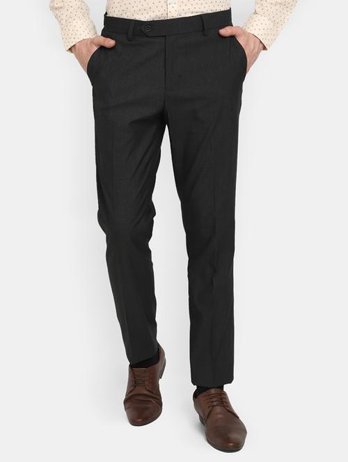 mid rise checkered formal trouser - 19614761 - Very Small Image - 1