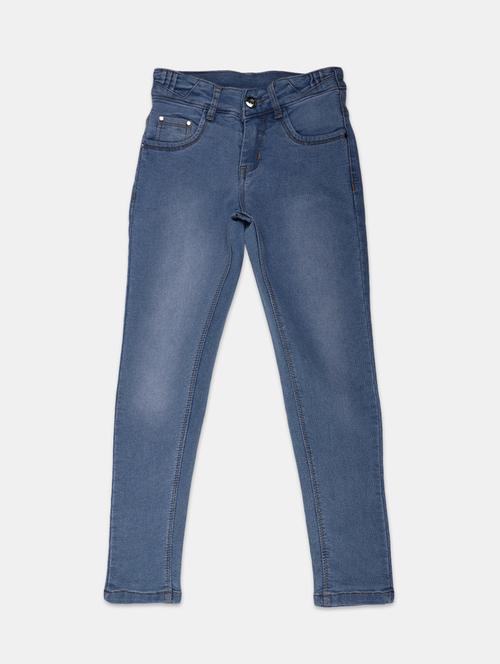 girls solid slim fit jeans - 19616131 - Very Small Image - 1