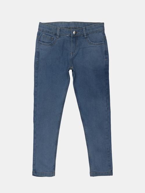 blue denim blended plain jean - 19616174 - Very Small Image - 1