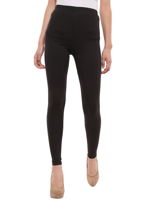 black solid full length legging - 19616319 - Very Small Image - 1