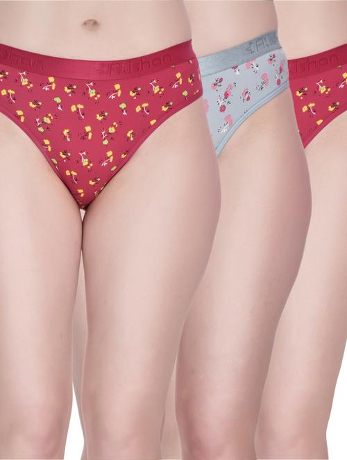 alishan women's printed bikini panty combo - 19618361 - Very Small Image - 1