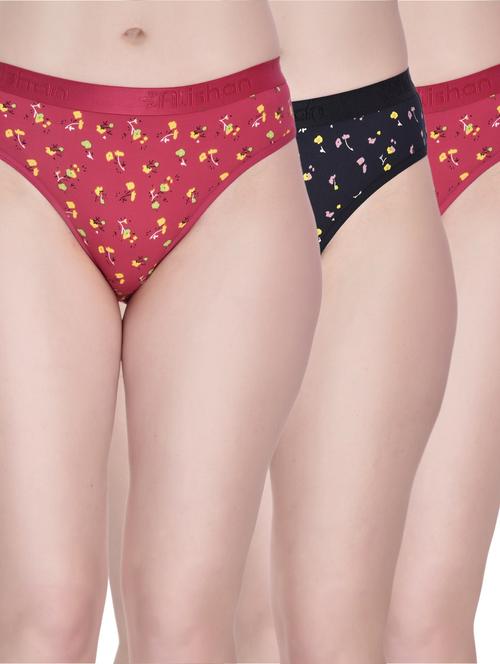 alishan women's printed bikini panty combo - 19618362 - Very Small Image - 1