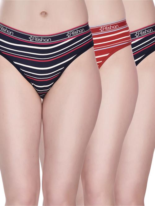 alishan women's striped bikini panty combo - 19618372 - Very Small Image - 1
