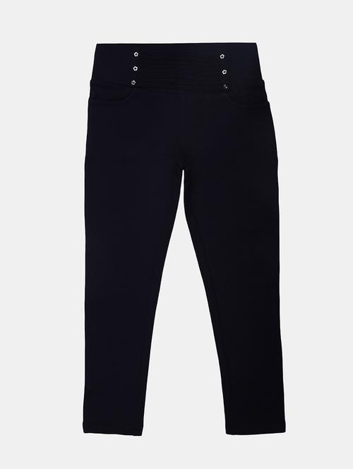 navy blue cotton causal jegging - 19620498 - Very Small Image - 1