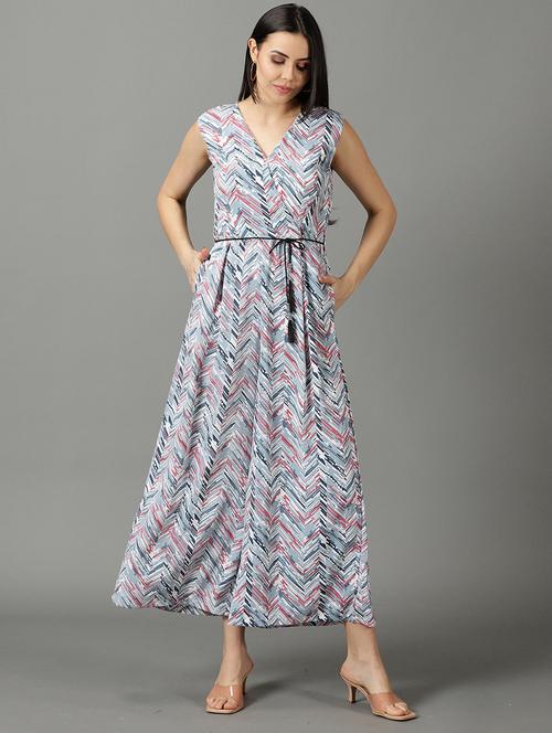 self design printed full length jumpsuit - 19621844 - Very Small Image - 1