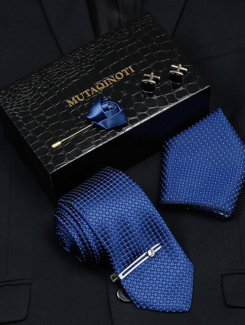 men silk necktie suit accessories set - 19622016 - Very Small Image - 1
