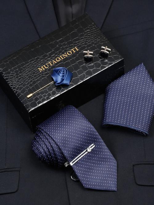 men silk necktie suit accessories set - 19622019 - Very Small Image - 1