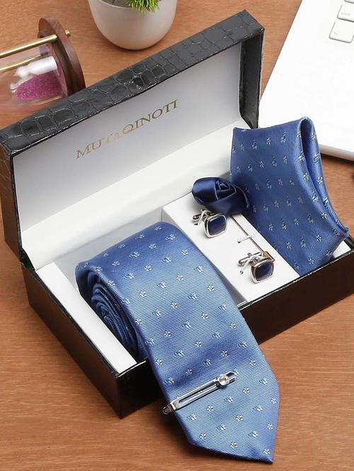 men silk necktie suit accessories set - 19622028 - Very Small Image - 1