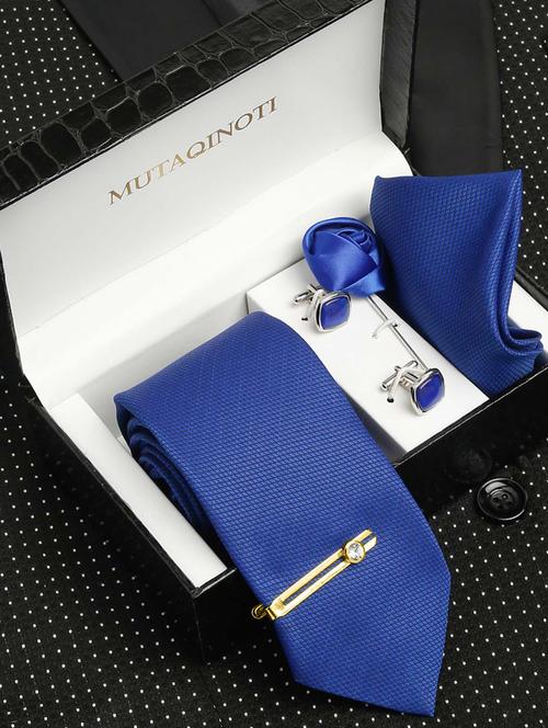 men silk necktie suit accessories set - 19622040 - Very Small Image - 1