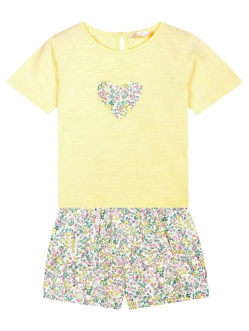 girls printed top & shorts twin set - 19624808 - Very Small Image - 1