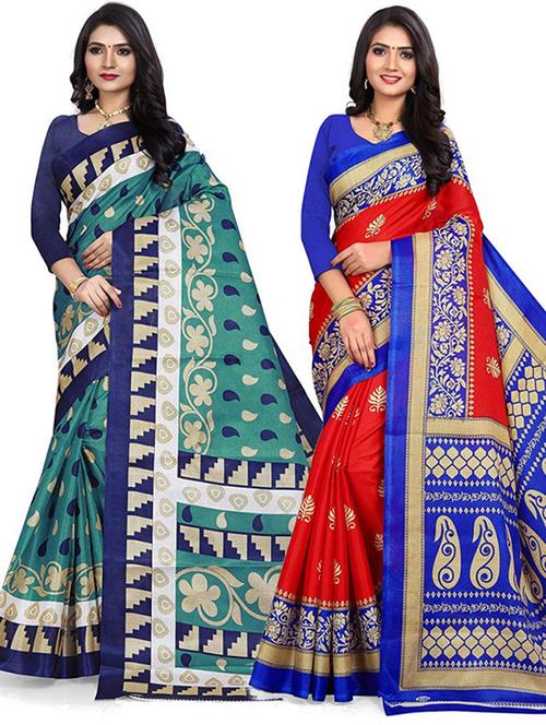 women's saree combo with blouse - 19631082 - Very Small Image - 1