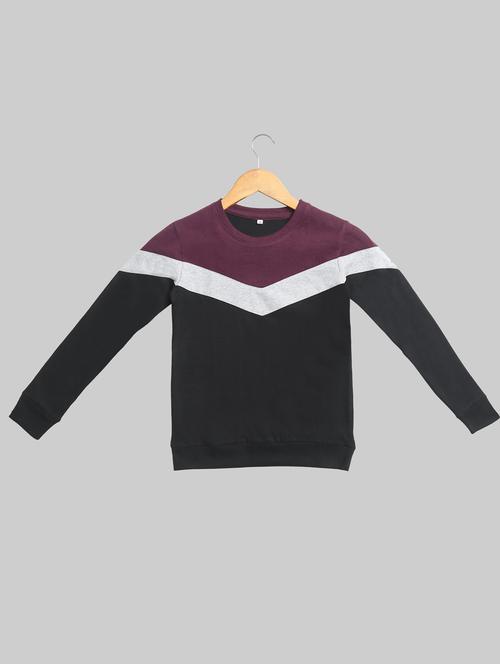 boys round neck colour block t-shirt set - 19632022 - Very Small Image - 1