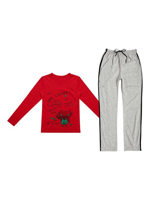 girl full length night suit set - 19634311 - Very Small Image - 1