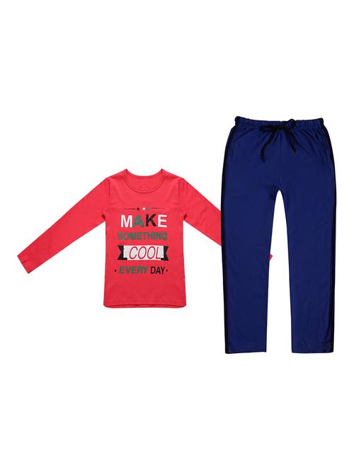 girl full length night suit set - 19634324 - Very Small Image - 1