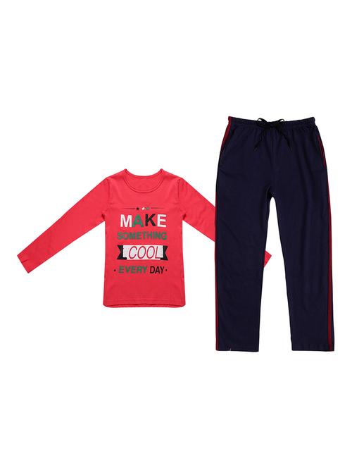 girl full length night suit set - 19634325 - Very Small Image - 1