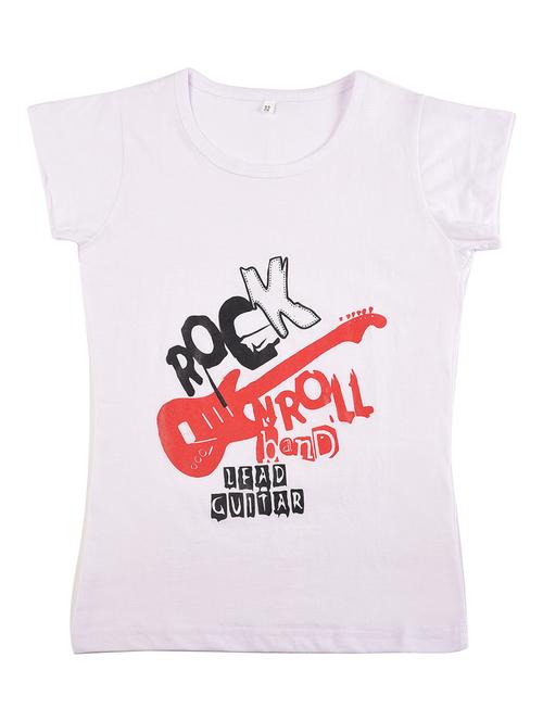 white cotton blend tee - 19635621 - Very Small Image - 1