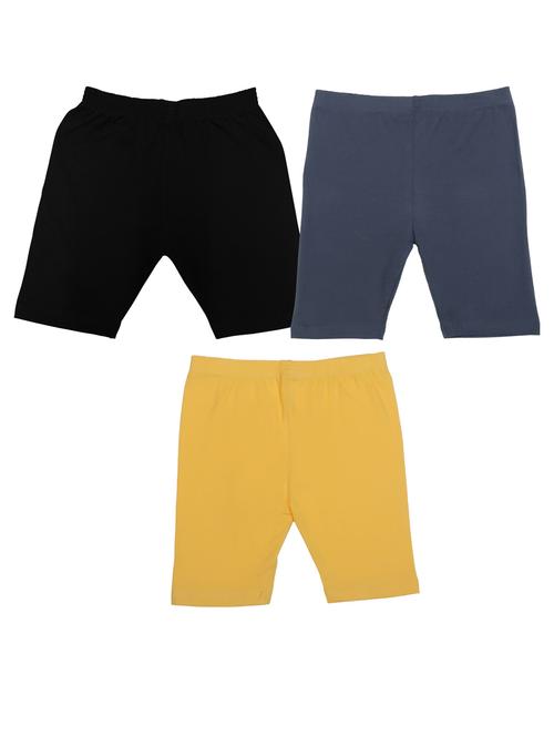 boys pack of 3 solid shorts  - 19636539 - Very Small Image - 1