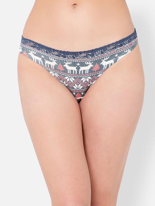 blue cotton bikini panty - 19638909 - Very Small Image - 1