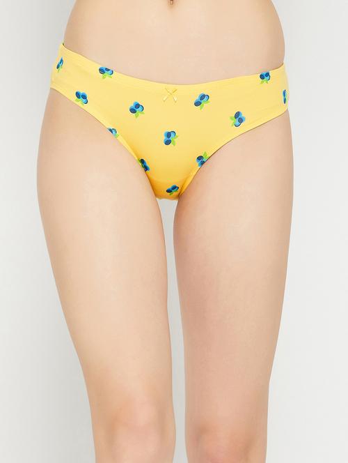 yellow cotton bikini panty - 19638944 - Very Small Image - 1