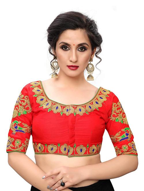 red silk regular blouse - 19642906 - Very Small Image - 1