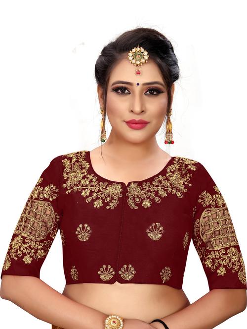 red silk regular blouse - 19642973 - Very Small Image - 1