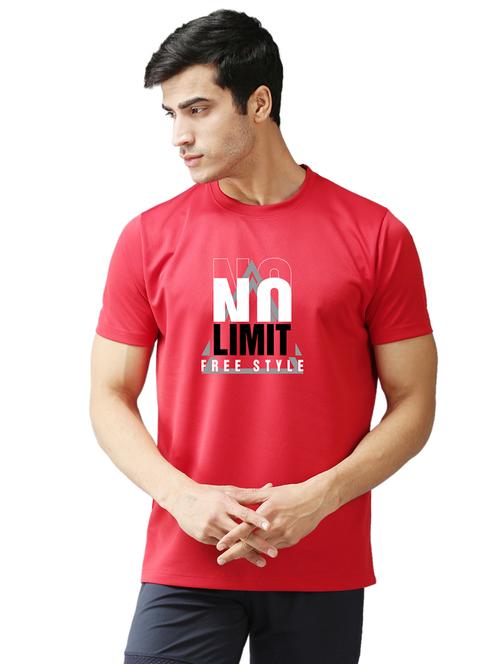 round neck front print regular t-shirt - 19644416 - Very Small Image - 1