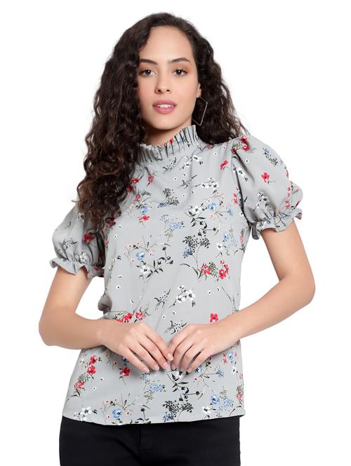 women's a line crew neck top - 19644661 - Very Small Image - 1