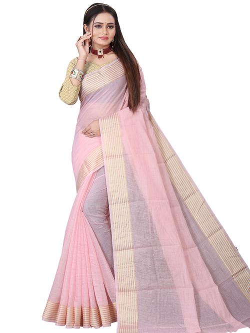 solid kota doria saree with blouse - 19646025 - Very Small Image - 1