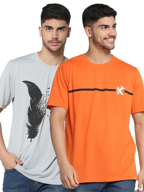 pack of 2 printed regular t-shirt - 19646216 - Very Small Image - 1