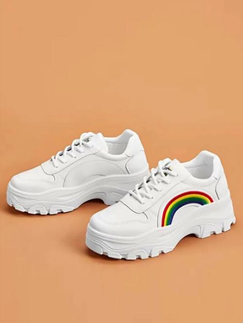 white round lace-up sneaker - 19646548 - Very Small Image - 1