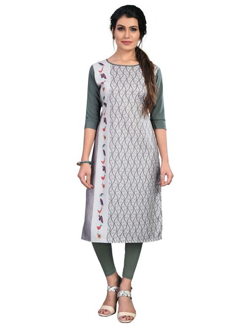 women's straight kurta - 19647222 - Very Small Image - 1