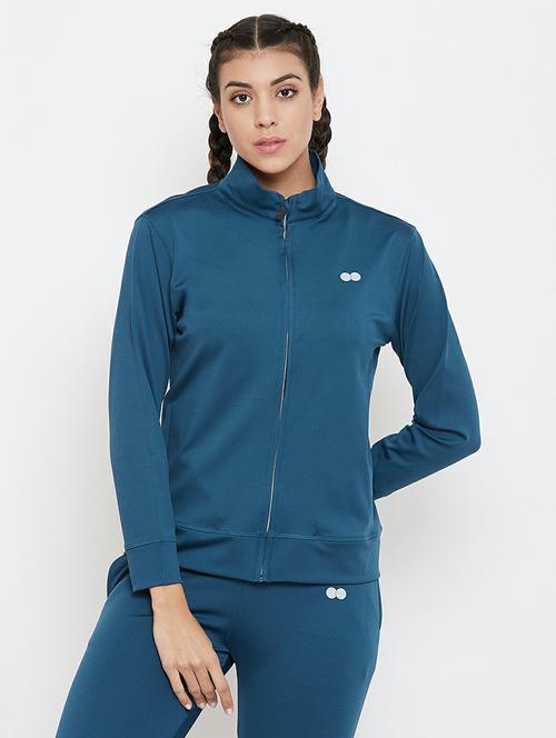 stand collar solid regular jacket - 19648046 - Very Small Image - 1