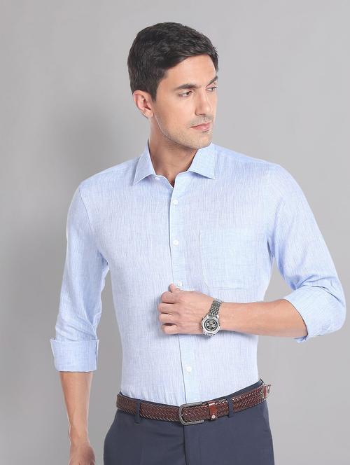 mens solids formal shirt - 19648960 - Very Small Image - 1