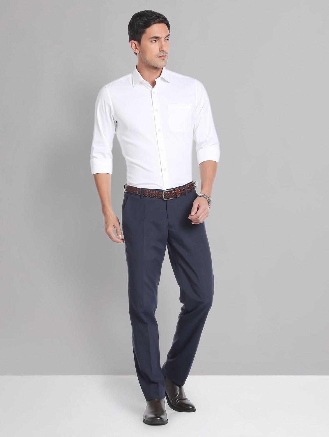 mens solids formal shirt - 19648964 - Standard Image - 3